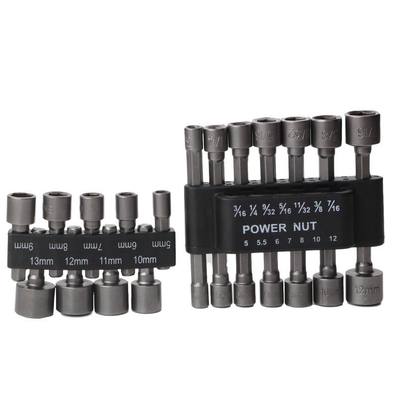 14pc Non-Magnetic Electric Screwdriver Socket Set, Metric & Imperial Combination Tool