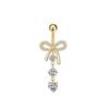 Dangled Design Butterfly Navel Jewelry Stainless Steel Belly Rings  Seaside