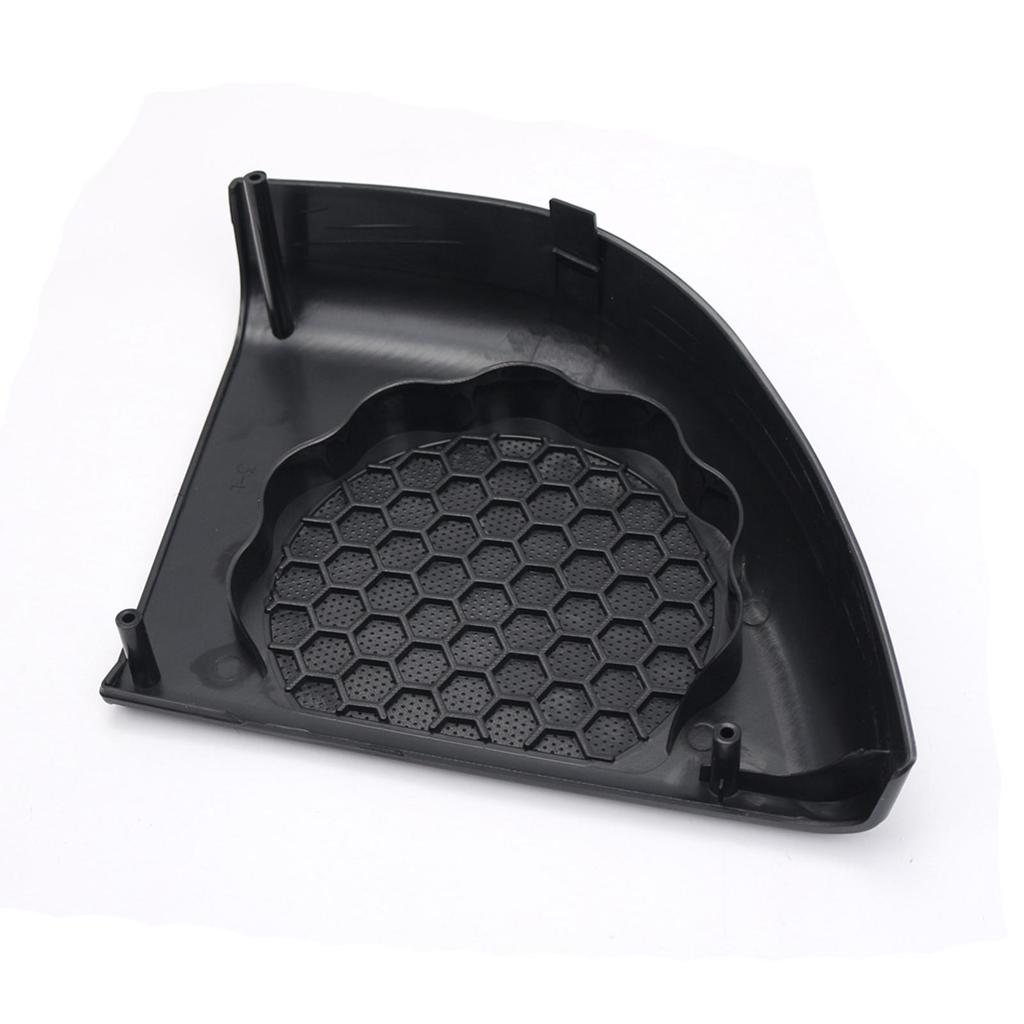 Automotive Door Speaker Cover Black Grille Plastic Replacement Easy Install Accessory for Sound System Enhancement