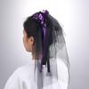 Women’s Halloween Witch Veil Gothic Style Ribbon Costume Headdress For Theme Parties And Cosplay