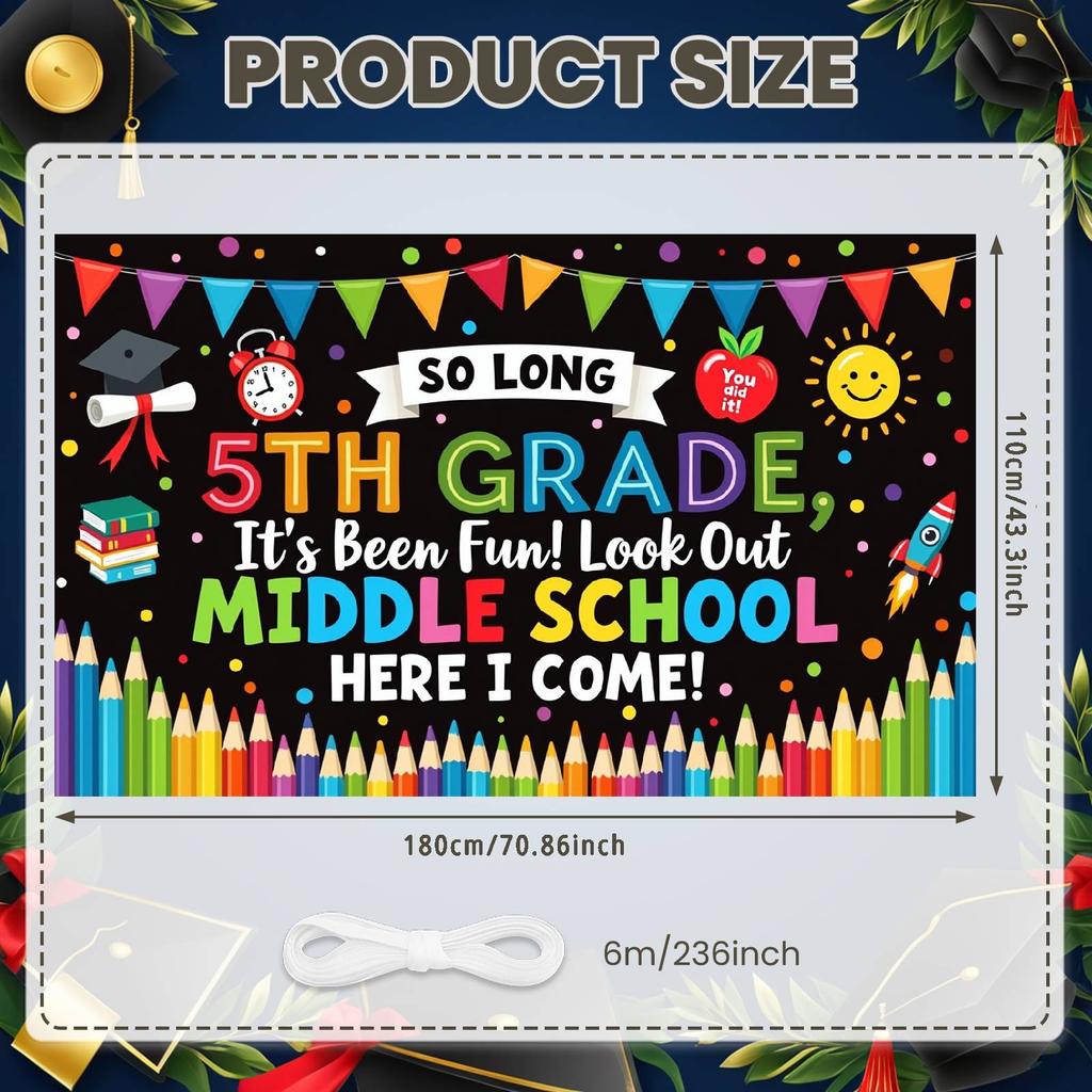 Back To School Banner Educational Elements School Celebration Background Next Stop Display Star Decorations Graduation Backdrop