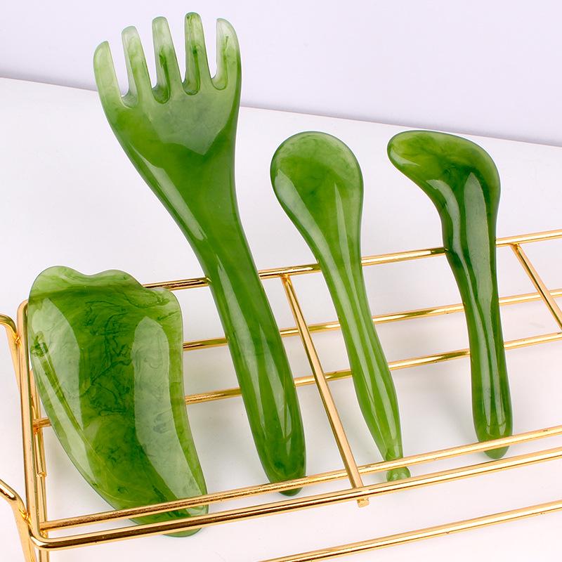 

Массажер для глаз из смолы - косметический инструмент для массажа лица и соскабливания