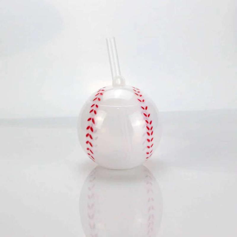 Football Cup Sealed Straw Cup Soccer Water Bottle With Straw 500ml Football Shaped Plastic Cup Sports Drink Tumbler For Game