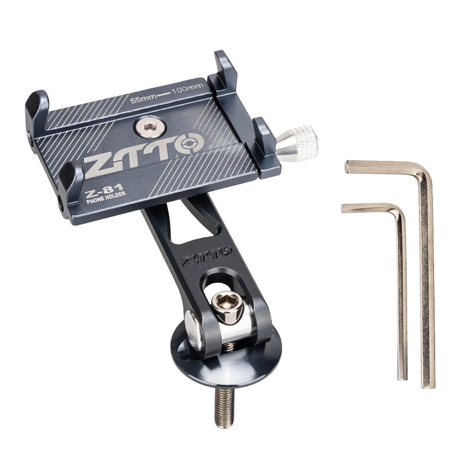 Anti-Shake Bike Phone Holder Adjustable Bicycle Cell Phone Holder Aluminum Alloy Phone Bracket for Cycling Bicycle Accessories