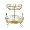 Abay Light Luxury Double-Layer Iron Fruit Basket