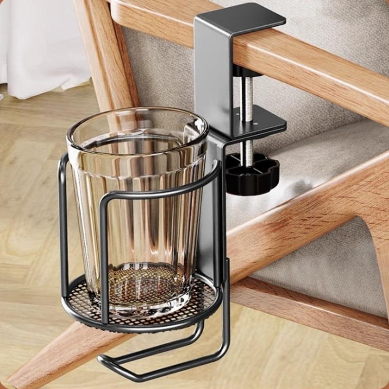 Support de table métallique pratique pour tasses et porte-sacs pour bouteilles d'eau, écouteurs au bureau, chambre d'étudiant