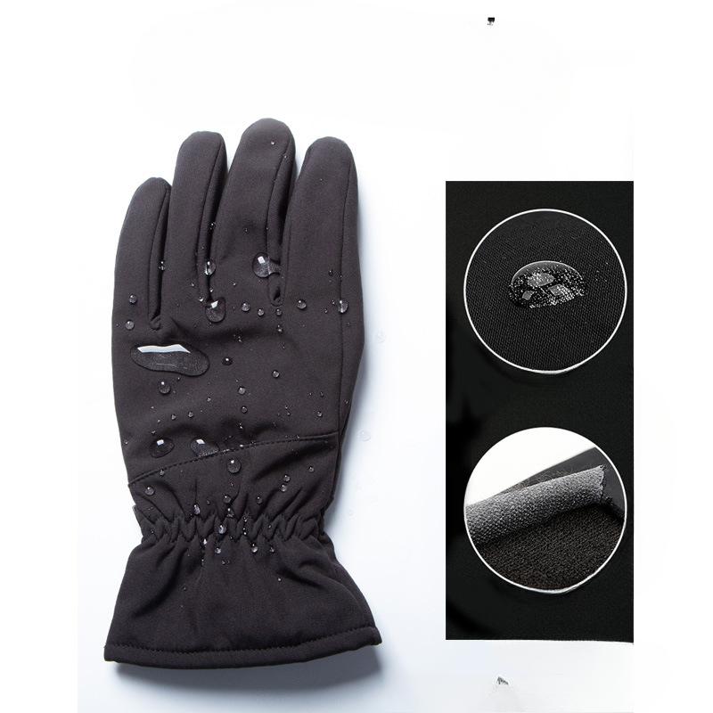 Winter Skiing Warm Cycling Gloves for Men and Women Plus Fleece Thickened Waterproof Touch Screen