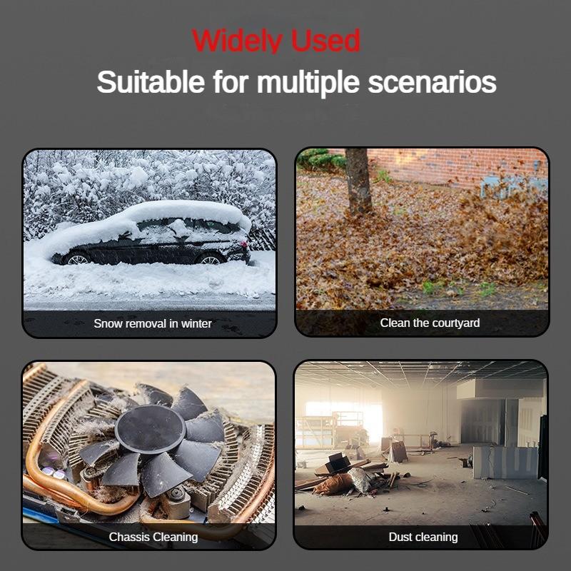 800W Brushless High Power Violent Turbo Fan Rechargeable Dust Removal Hair Dryer Portable Leaf Blowing Machine