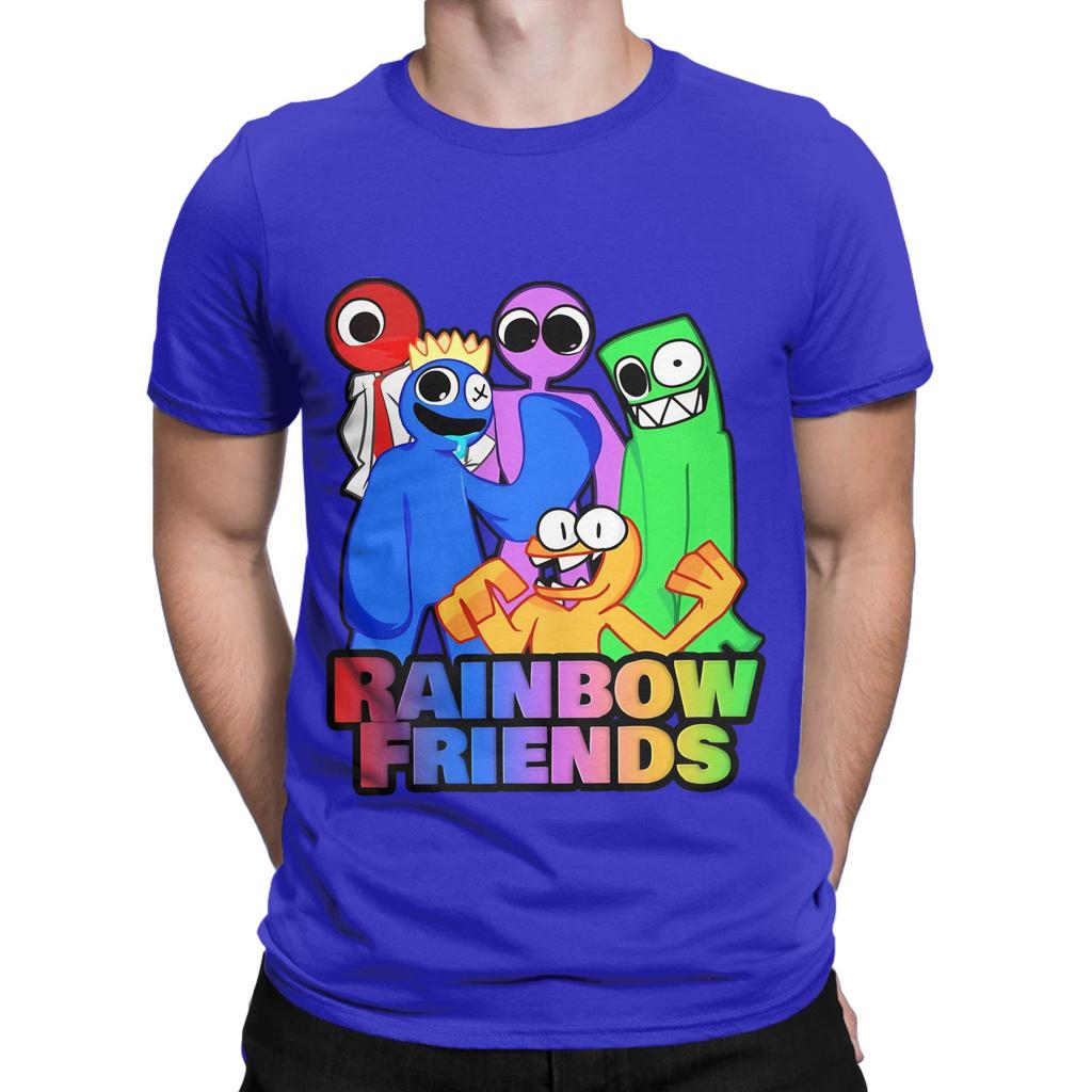 Rainbow Gaming Friends Hug it Out Graphic 100 Cotton TShirt Rainbow Gaming Friends Tops Tees For Unisex