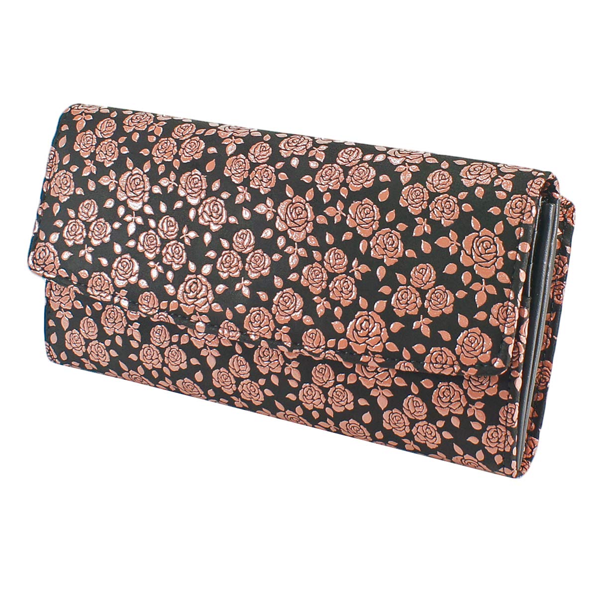 

Inden Long Bundle Large Black x Pink Rose Petite [Indenya] Wallet, S, Capacity, Deerskin, Lacquer, 2310-51-176