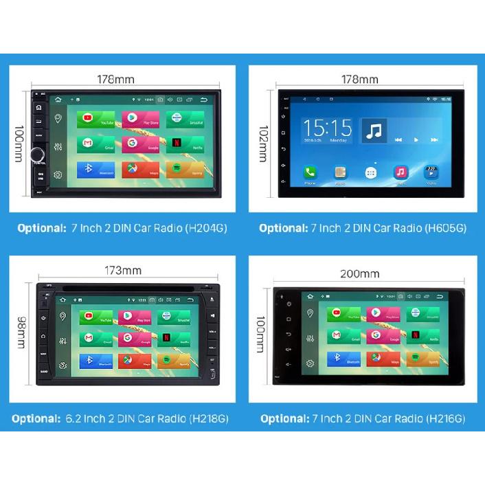 7 Inch 2DIN Car Fascia Radio Panel For Benz W203 2004-2007 CL203 W209 W463 Frame Kit Install Facia Face Plate
