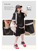 2024 Stylish Girls' Summer Sports Two-Piece Suit: Shorts & Top for Kids