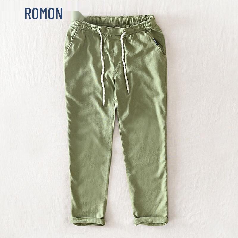 Romon Men s Linen Blend Casual Harem Pants XXL