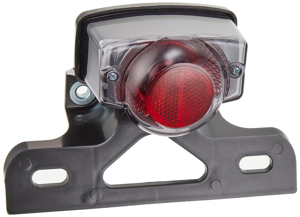 POSH Tail Lamp, Euro Type, Black Stays/Smoke Lens, 12V, for Monkey and Gorilla, 272434