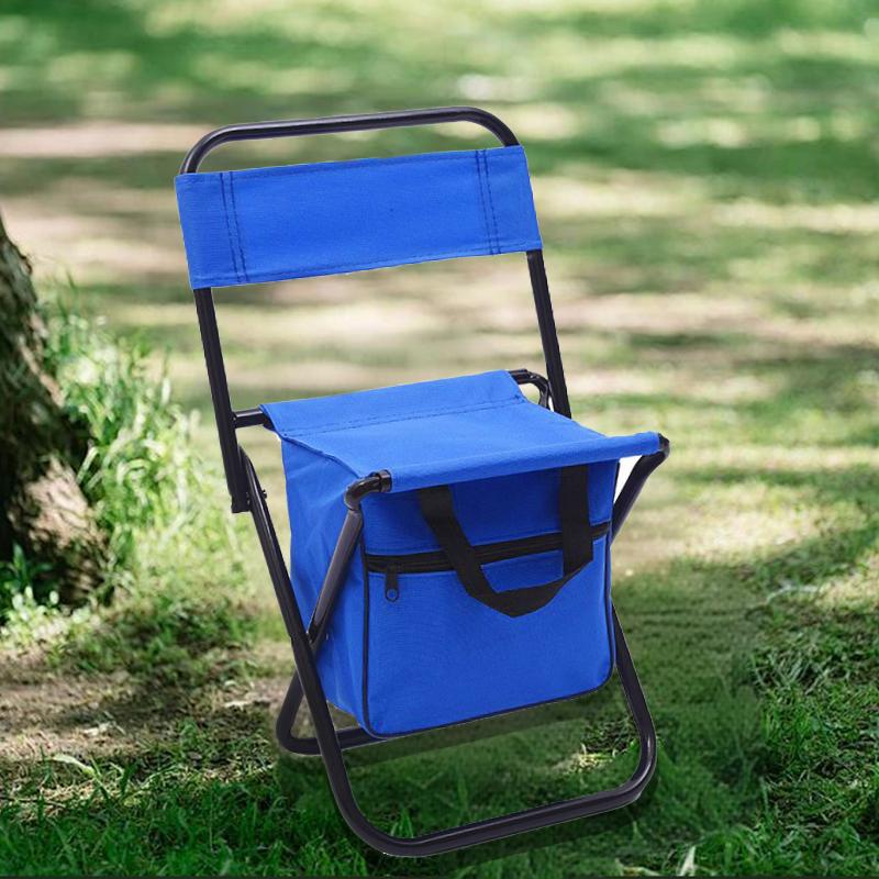 1PC Camping Fishing Hiking Portable Fishing Chair Foldable Outdoor Large Camouflage Ultraligh with Backrest Folding Stool Seat