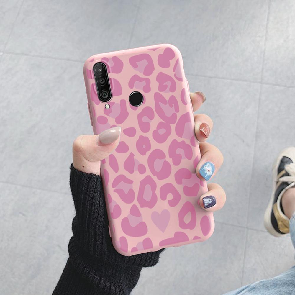 Love Heart Leopard Plant Rose Pattern Phone Case For Huawei P30 P20 Lite Y6 Y7 2019 Pro Honor 9X 20 Daisy Shockproof Soft Cover