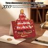 Blank Note Cards for Hand Written Blessings 10 Pcs 3D Christmas Tree Greeting Cards, Holiday Postcards Themed Base Bulk New Year, Winter Xmas