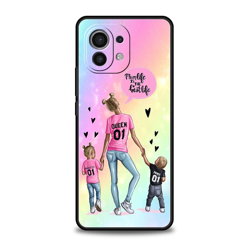 

Super Mom Baby Phone Case for Xiaomi Poco F4 F3 X3 X4 X5 GT NFC M3 M4 11 Ultra 12 12T 13 Note 10 Pro Lite 5G Silicone Cover Bags Poco X3 Pro