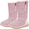 UGG Sequin Knit Comfortable Versatile Non-Slip Wear-Resistant Warm High-Top Boots Kids Boots Crystal-Pink 1104669K-PCRY