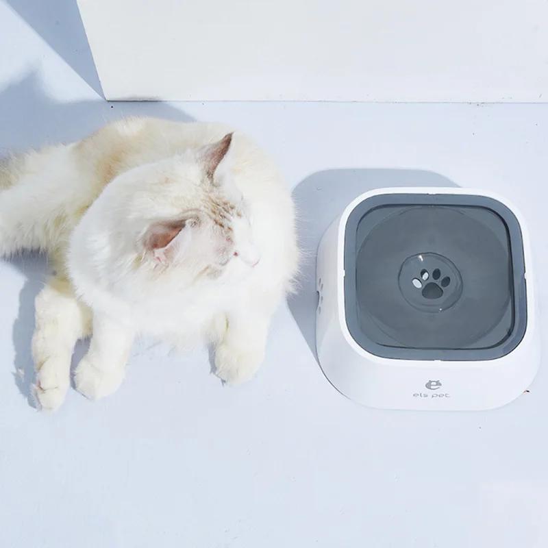 New Pet Floating Bowl Cat Dog Cleanly Drinking No Wet Mouth Anti Spill Removable Easy To Cleaning Keeps Dust Away Pet Products