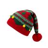 Unisex Adult Kid Christmas Jacquard Knitted Beanie Winter Warm Ear Protection Yarn Hat Family Matching Holiday Costume Pullover Hat for Christmas