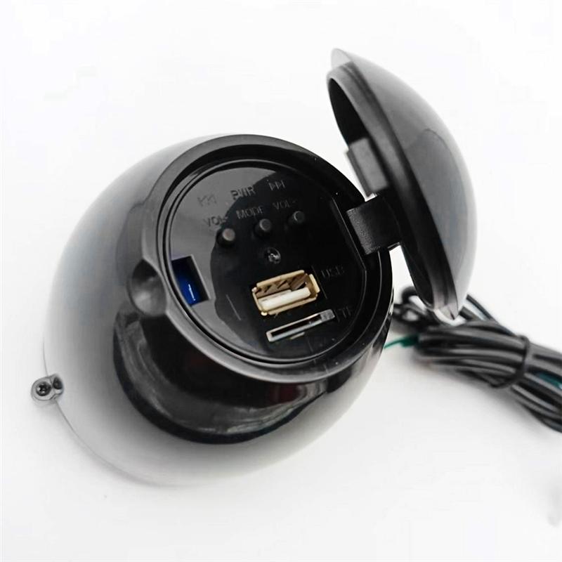 Motorcycle Sound System Colorful Flashing Lights Bluetooth MP3 FM Radio Player Stereo Speakers Music Amplifier-A87Q