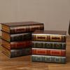 Vintage Style Antique Book Storage Box Wooden Stackable Decorative Office Storage Box Vintage Decorative Prop Book Decoration