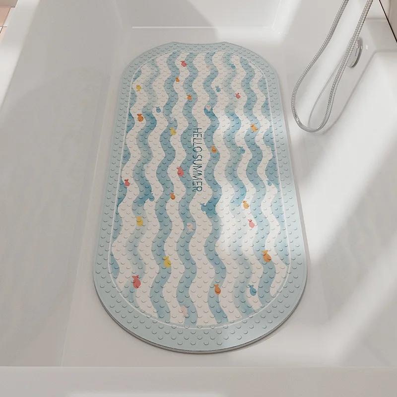 Rutschfeste Badematten aus PVC mit Saugnäpfen, große Badewanne, Sicherheitsdusche, Bodenmatte, 40 x 100 cm
