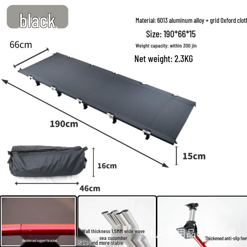 Ultralight Portable Aluminum Folding Camp Bed