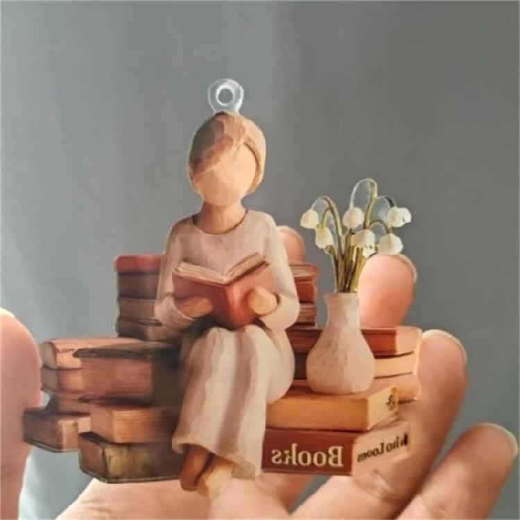 Elegant High Transparency Decorative Acrylic Holiday Ornament Multiple Pattern Reader Christmas Decoration