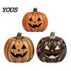 Multiuse Holiday Party Decorations 3/4Pcs Vintage Wooden Pumpkin Decor, Rustic Fall Tabletop Centerpiece, Farmhouse American Country Home Accents