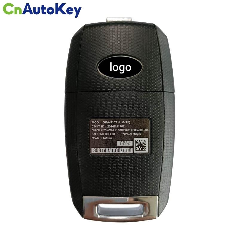 CN051139 Original PN 95430-C5211 For KIA Sorento 2015- Flip Remote Key 3 Buttons 433 MHz 4D70 Chip FCC ID: OKA-910T C5210