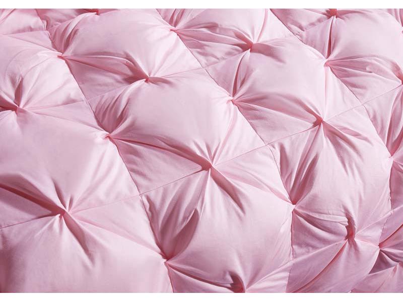 Court Style Soft Silk Twist Solid Color Down Quilt Shell - Silent Semi-Finished Version