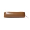 Solid Color Imitation Leather Pu Middle School Student Stationery Bag, Black Literary High School Student Large-capacity Pencil Steamed Bread Pencil