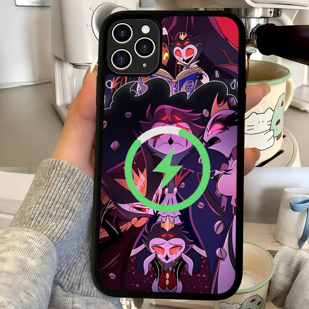 H-Helluva Boss Anime Magnetic Wireless Phone Case For IPhone 17 16 15 14 Plus 13 12 11 Pro Max