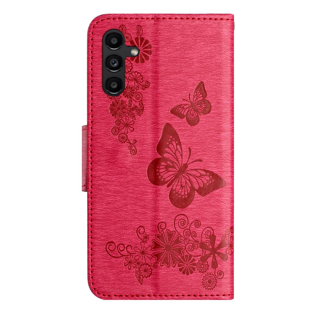 For Samsung Galaxy A35 5G Case Butterflies Flower Folding Stand PU Leather Phone Cover