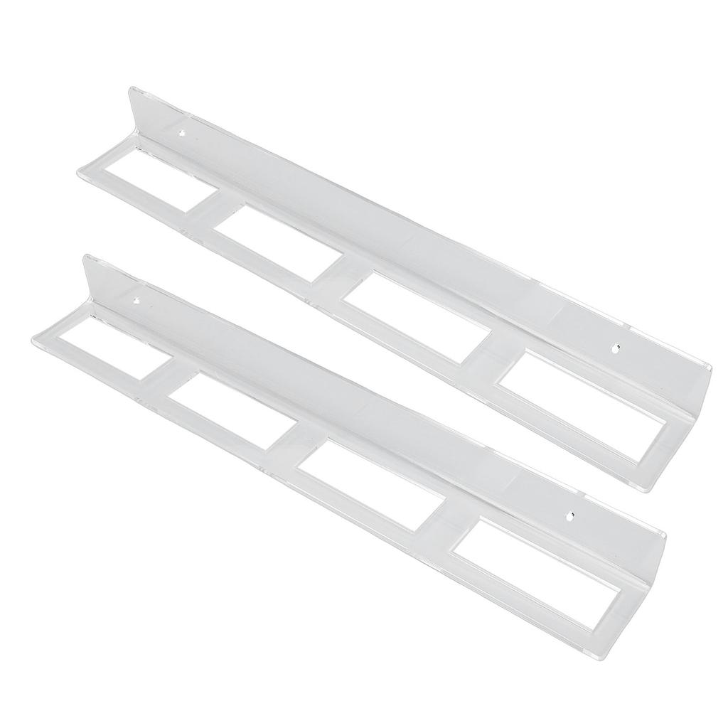 2PCS Hockey Pucks Wall Display Transparent Wall Mounted Acrylic Holder Shelf Storage Organization for Home Living Room