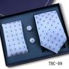 Men'S Business Tie Pocket Square Scarf Gift Box Set Formal Wedding Professional Shirt Trendy Tie Worker