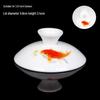 Gaiwan Teacup with Lid: White Porcelain Ceramic Tea Brewing Bowl, 7.5CM, Kung Fu Tea Set Accessory.