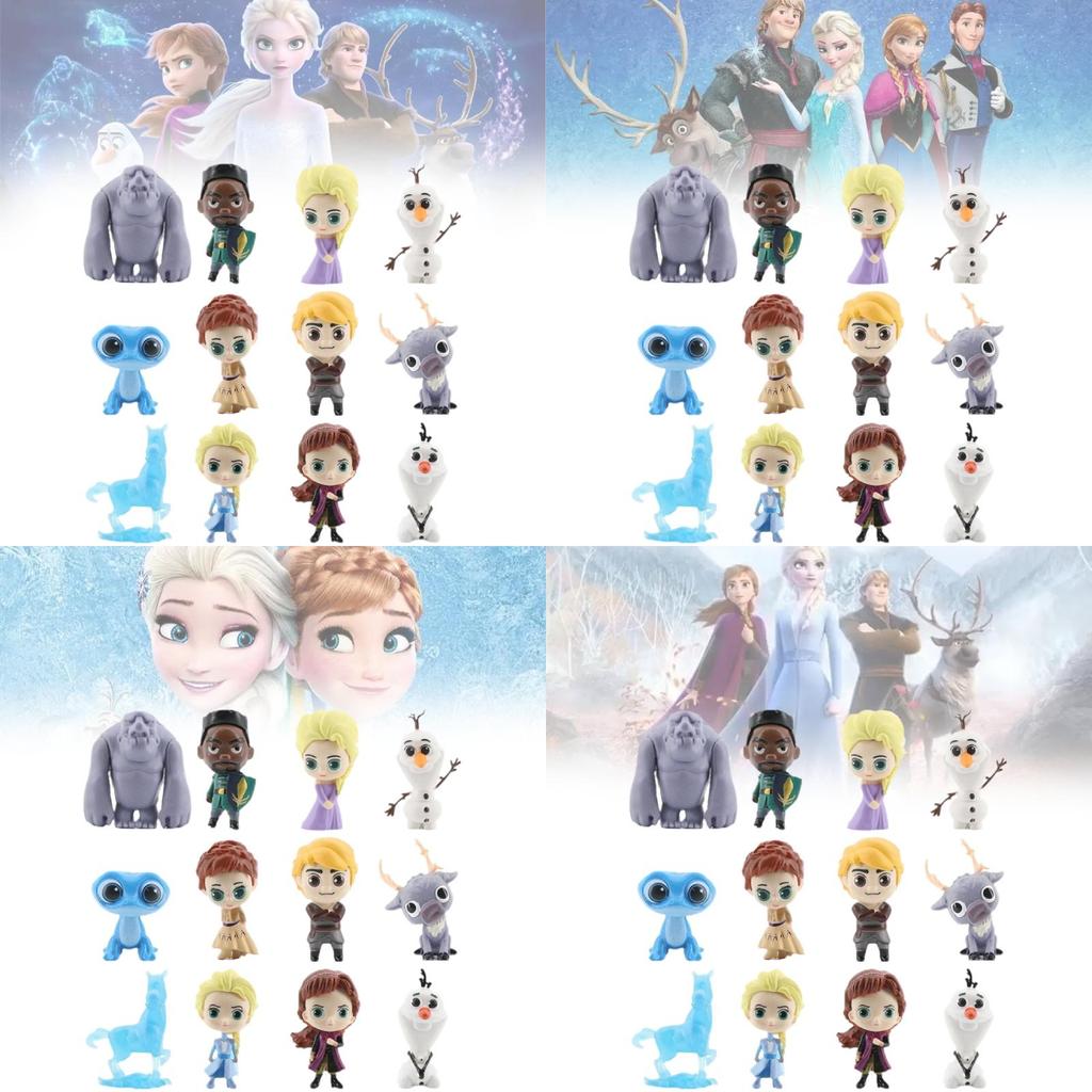 Mini Princess Figurine Set With 12 Adorable Elsa Anna And Olaf Characters For Collectors