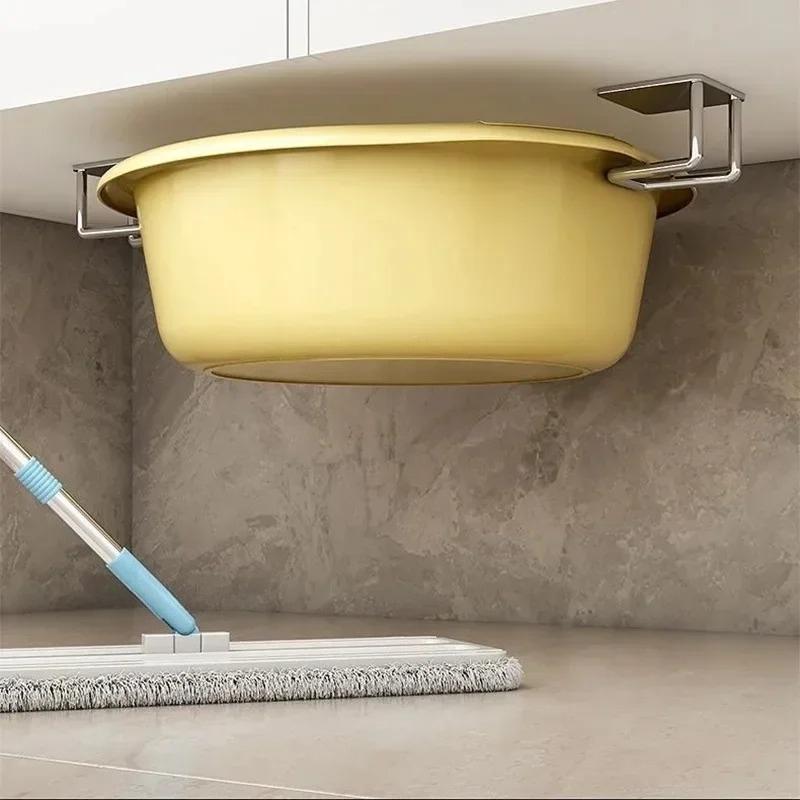 1-10pcs Stainless Steel Sink Sponge Rack for Sponge Steel Wire Ball Draining Paste The Inner Wall of The Sink Kitchen Supplies