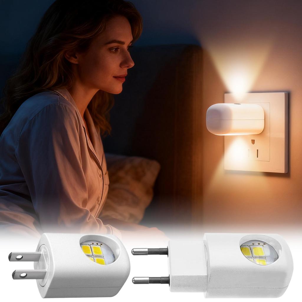 Plug in Light Wall LED night Lamp Hallway wall Light with Auto Dusk to Dawn Sensor for Bedroom Home Bathroom Living Room Kitchen