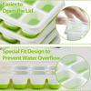 Ice Cube Tray Mold with Lid Silicone Square 14 Cube Easy Release Ice Cube Molds Summer Kitchen Bar DIY Iced Cocktail Freeze Tool