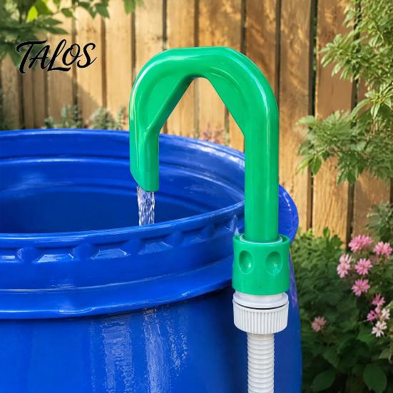 Seau en plastique Guide d'écoulement d'eau Crochet de remplissage pour tuyau d'arrosage de jardin, Connecteur imprimé en 3D Crochet rapide de jardin pour piscine, étang, tonneaux extérieurs, Tonneau d'eau de pluie