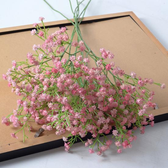 3 Stems Babys Breath Artificial Flower Real Touch Gypsophila Flower Bouquet for Vase Wedding Centerpieces Floral Arrangements Home Party Decoration
