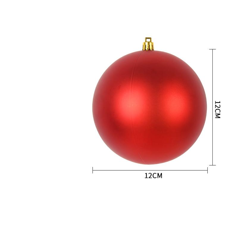 Christmas Decoration Ball 6-30CM Red Glossy Matte Glitter Plastic Christmas Ball Pendant Festive Opening Scene Hanging Ornaments
