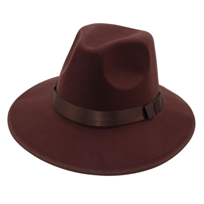 Top Hat Jazz Hat Male And Female Knight Hat Felt Hat Nostalgic Wool Hat Shanghai Beach Gambler Hat