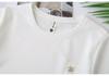 Plus Size Women's Patchwork Short Sleeve Tee with Studded Buttons - 2026 New Style Fashion Top