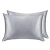 1pc Pillowcase Simulation Silk Silk Satin Zipper Pillowcase Hairdressing Pillowcase Comfortable Home Decoration Cushion