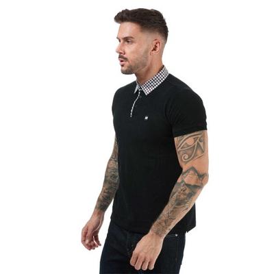 Weekend Offender Mens Nicks Checked Collar Polo Shirt